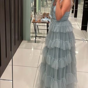 BCBCMAXAZRIA Eve ruffled gown